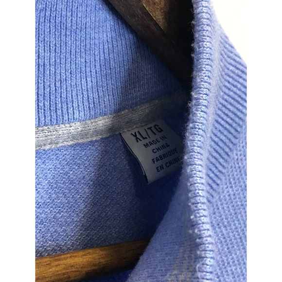 8-1 Tommy Bahama Relax Zipped Sweater Size XL Blue - Picture 4 of 4